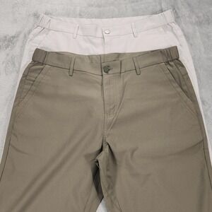 Jack Archer Pants Mens 35x32 Olive & Stone Chino Performance Stretch 2 Pair